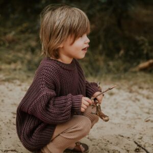 Yuki Chunky Knit Sweater Fig