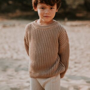 Yuki Chunky Knit Sweater Toffee