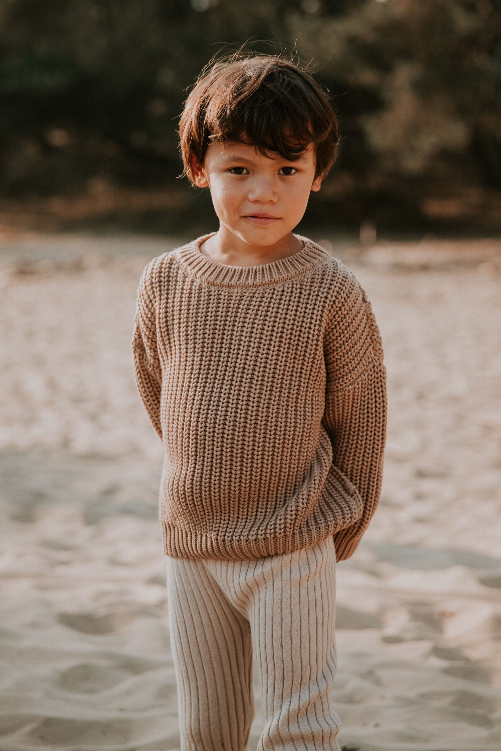 Yuki Chunky Knit Sweater Toffee - Image 4