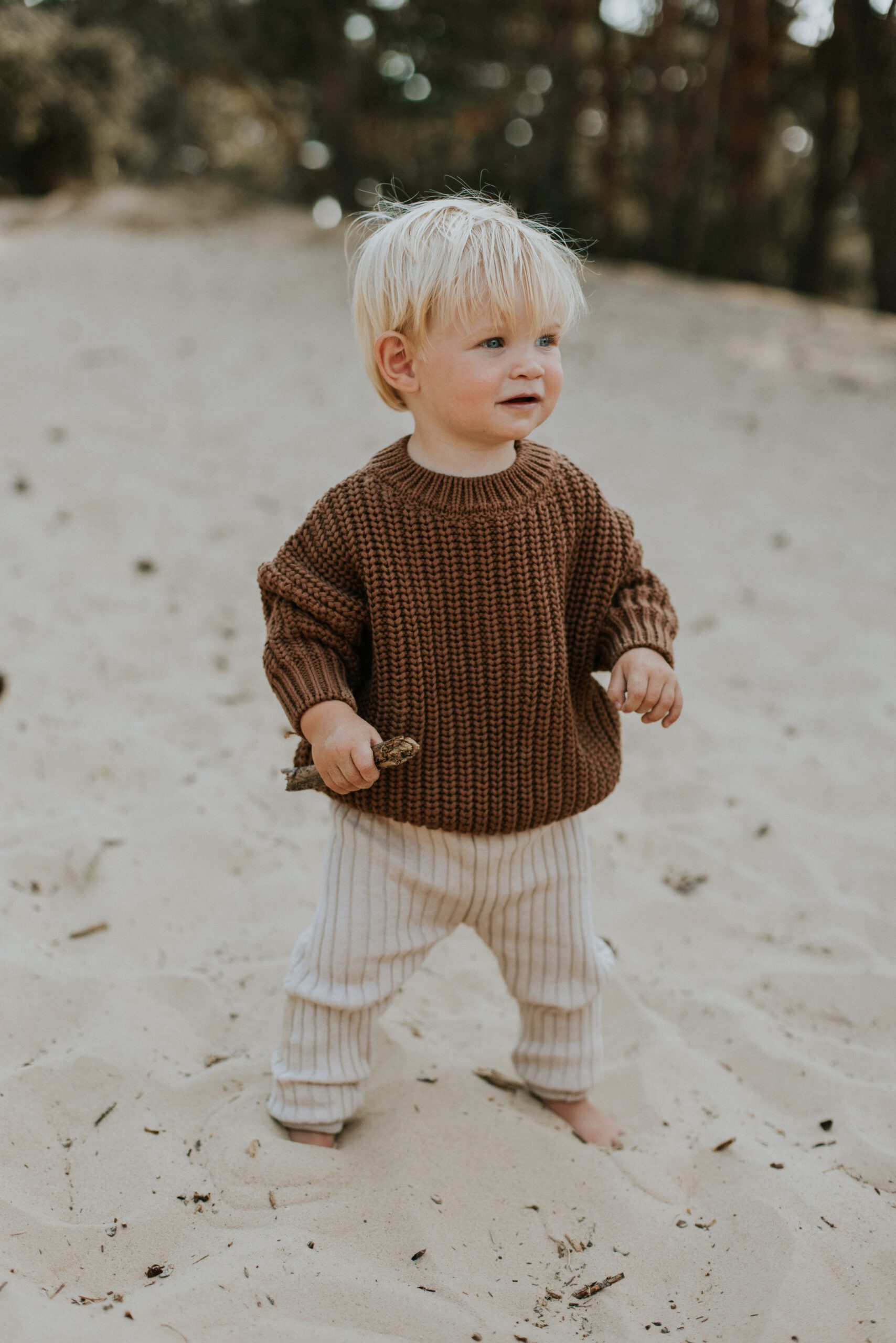 Yuki Chunky Knit Sweater Walnut - Image 6