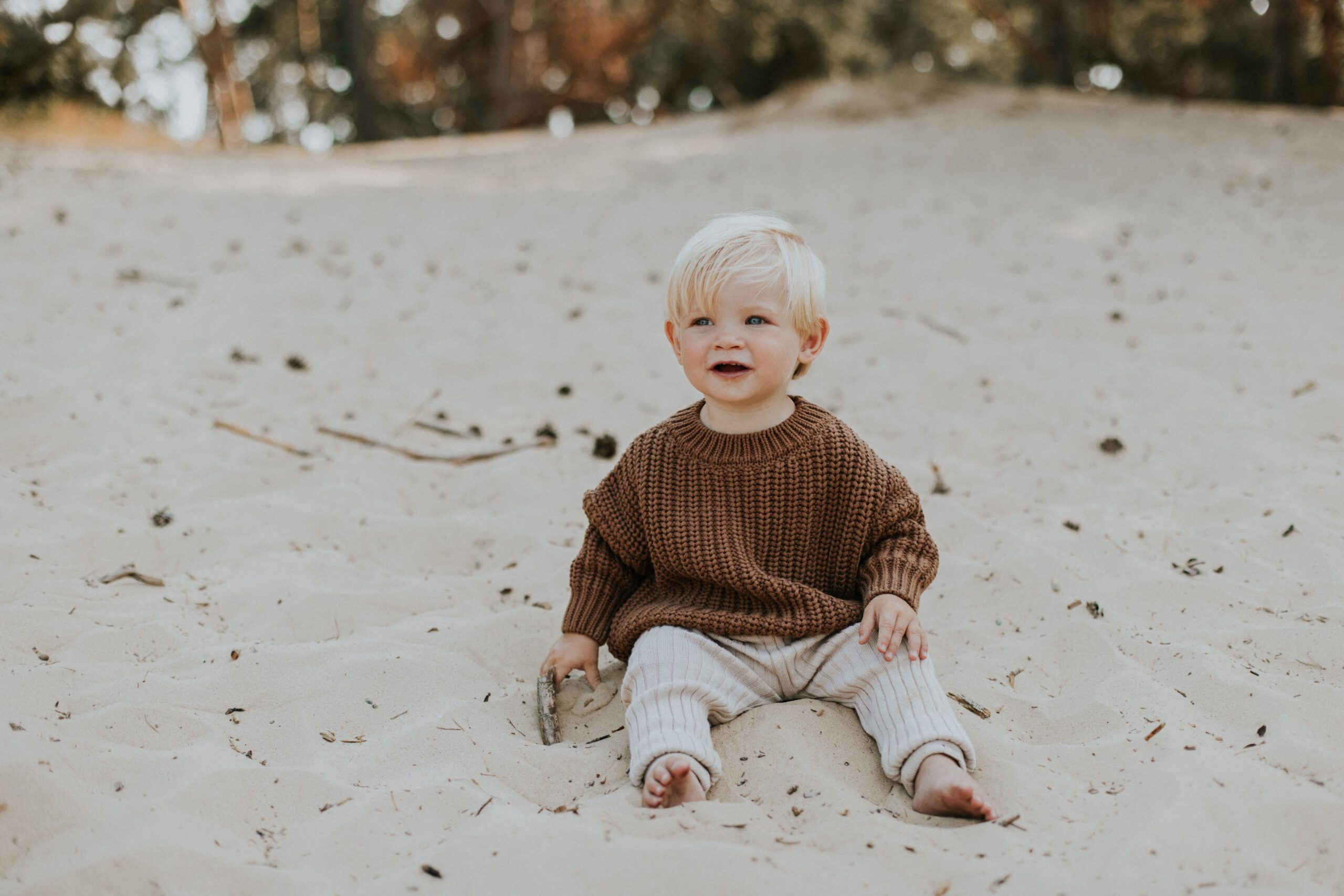Yuki Chunky Knit Sweater Walnut - Image 3