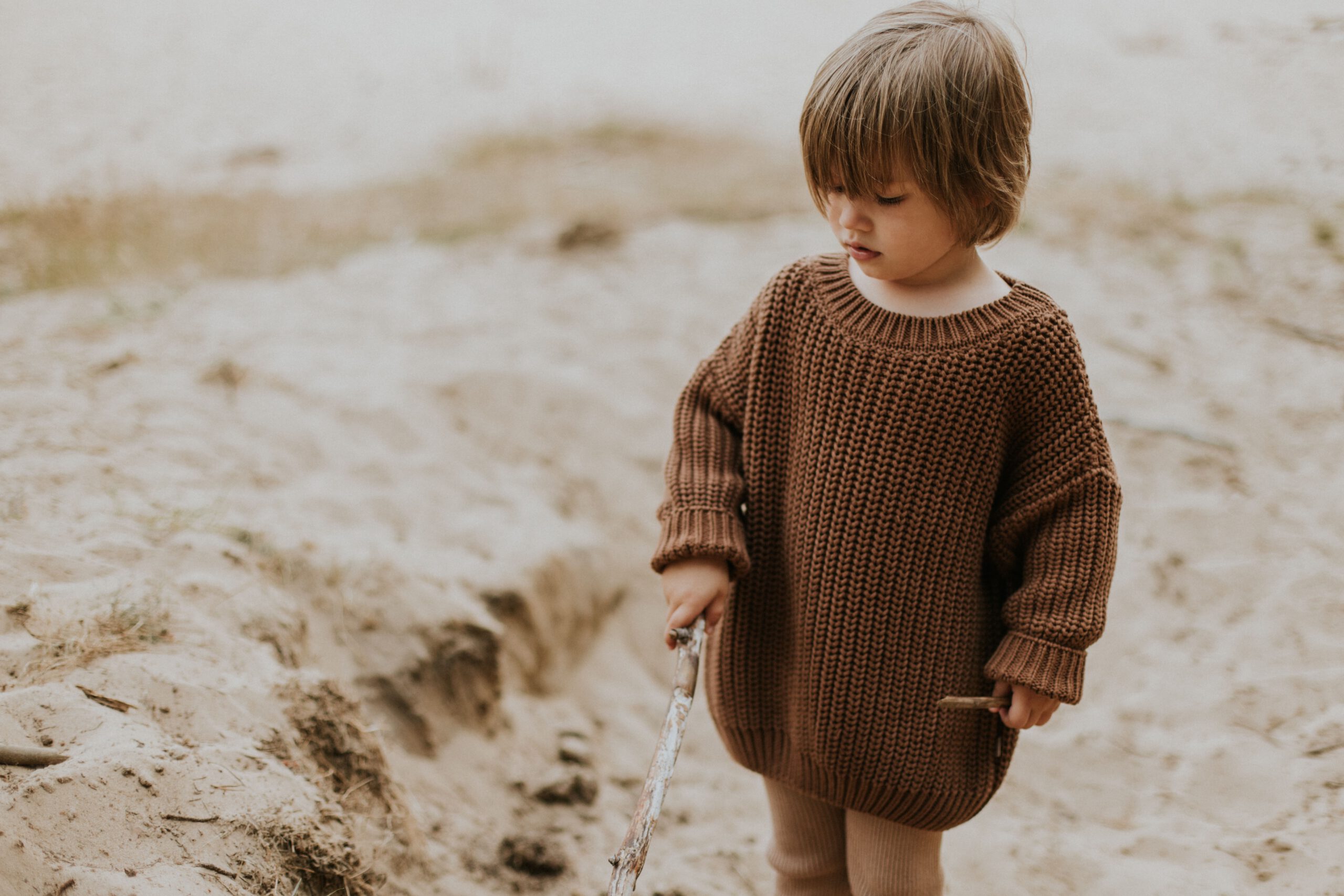 Yuki Chunky Knit Sweater Walnut