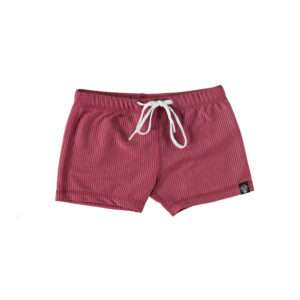 Beach & Bandits Garnet Ribbed Swimshort
