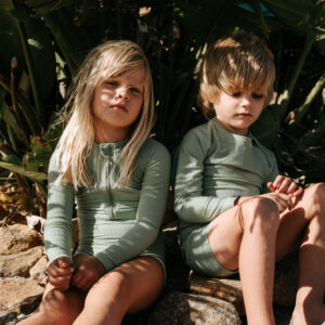 Beach & Bandits Basil Ribbed Girl