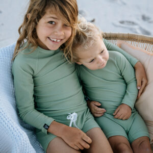 Beach & Bandits Basil Ribbed Swimshort