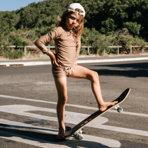 Beach & Bandits Chocolate Malt Ribbed Longsleeve