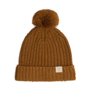 Yuki Chunky Knitted Beanie Rust