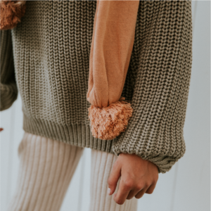 Yuki Chunky Knitted Scarf Coral