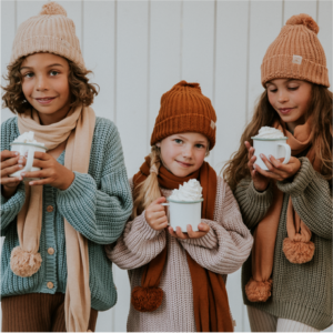 Yuki Chunky Knitted Beanie Rust