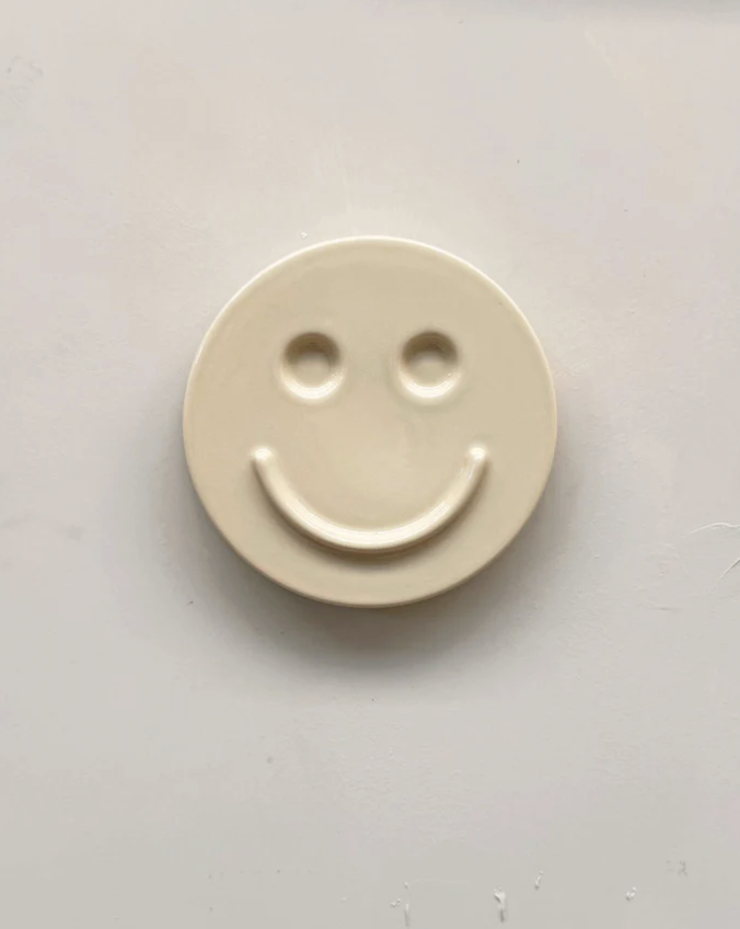 Edith Beurskens Happy Ceramic Wall Art Chalk