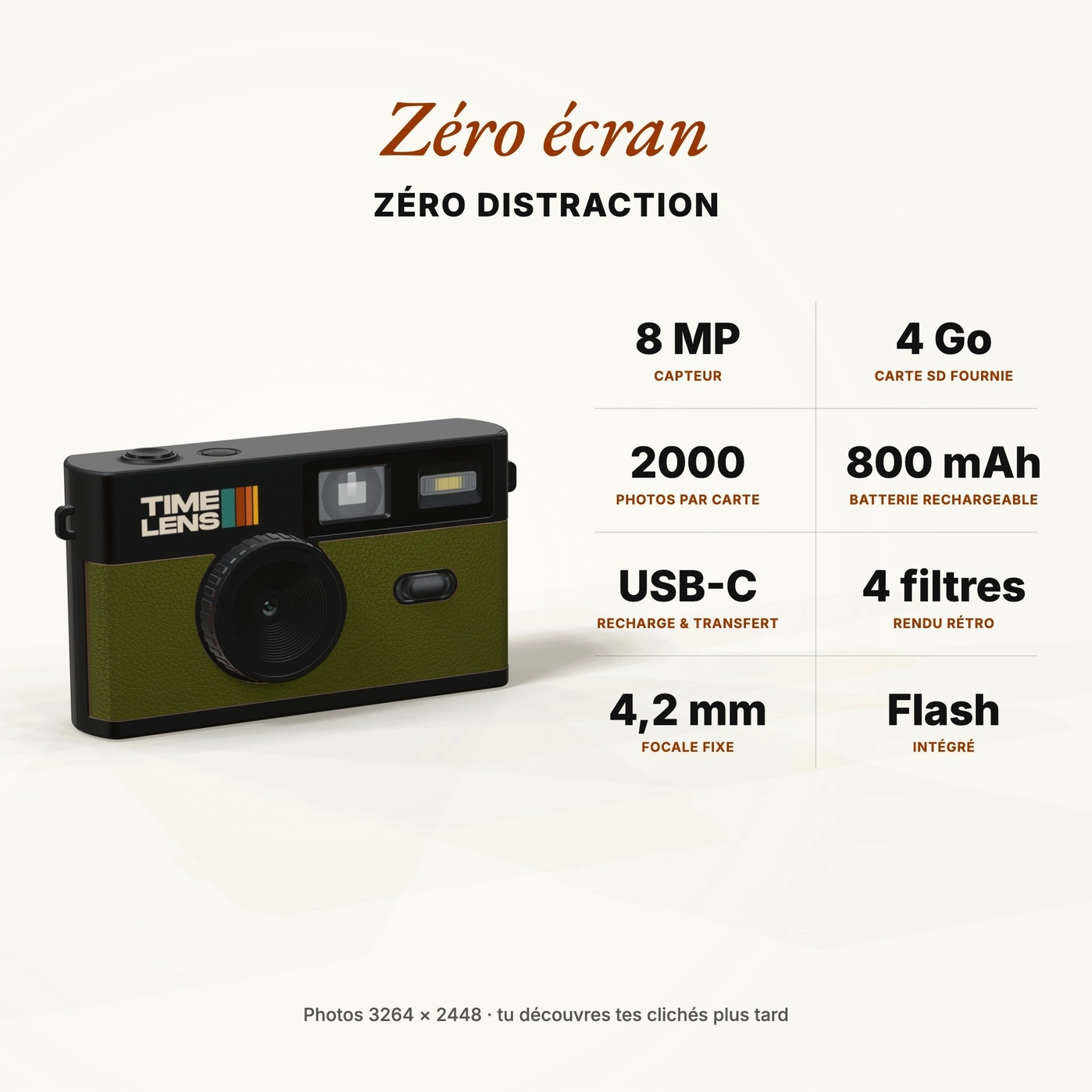 Timelens Camera Khaki - Image 5