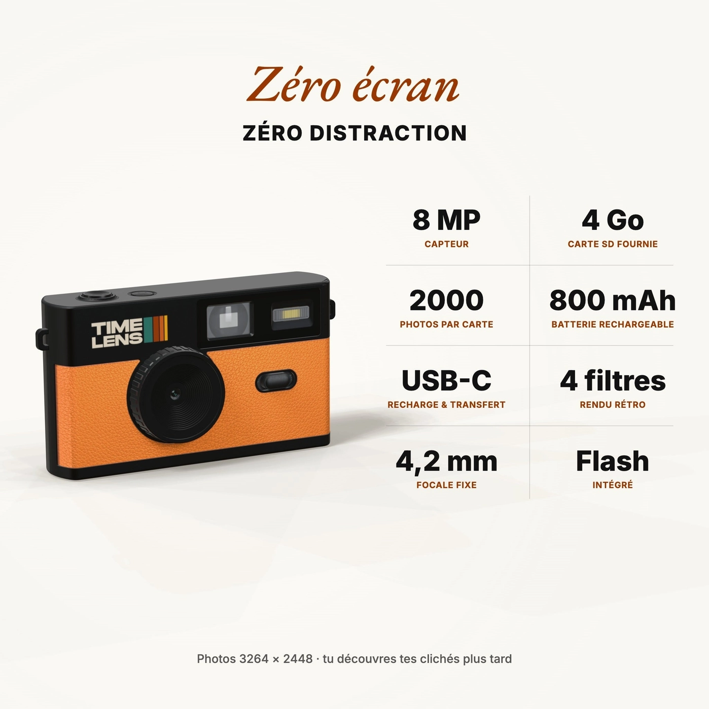 Timelens Camera Orange - Image 2